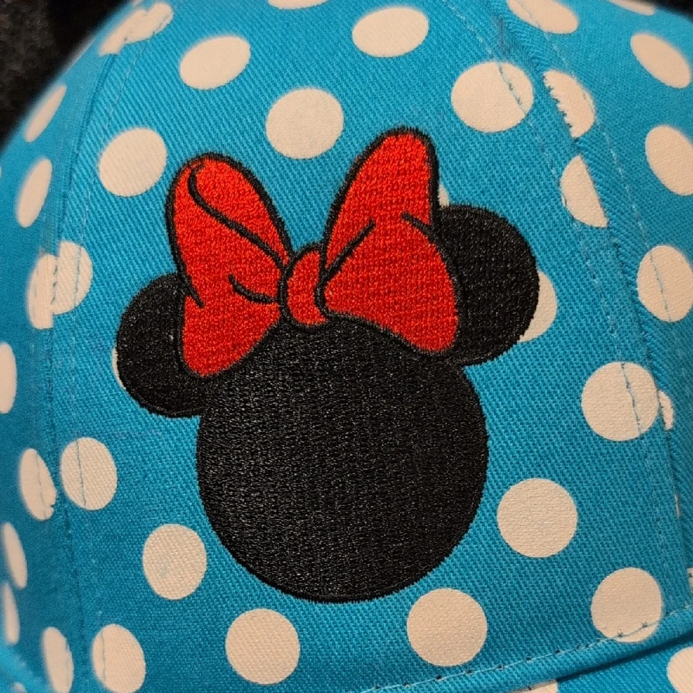 Polka Dot Minnie Mouse Cap with Ears NWOT